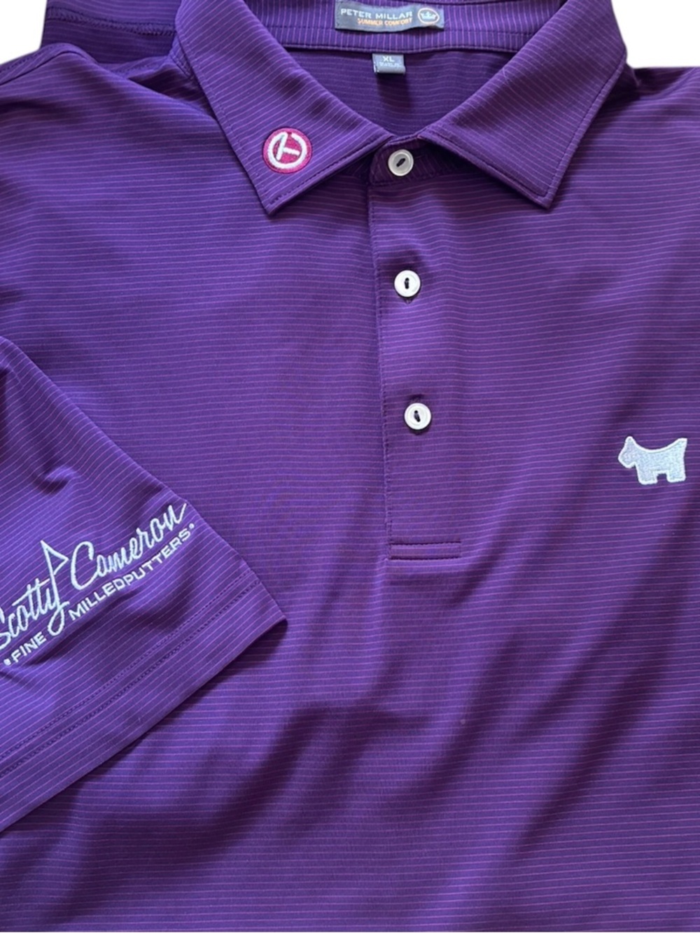 SCOTTY CAMERON GALLERY Circle T Summer Comfort Scotty Dog Golf Polo  XLPurple